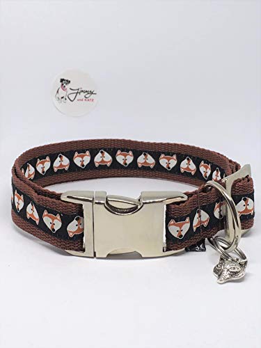 Jimmy und Katz Hundehalsband Fuchs 35-58cm x 2,5cm von Jimmy und Katz