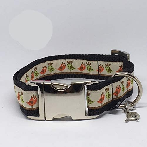 Jimmy und Katz Hundehalsband Vögelparade 35-58cm x 2,5cm von Jimmy und Katz