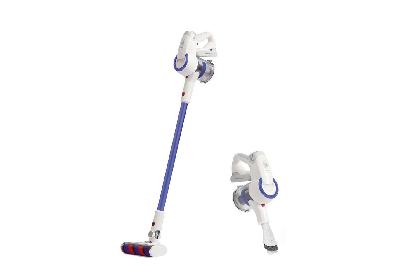 Jimmy Akku-Hand-und Stielstaubsauger JV53 Lite 425 W/15,5 kPa mit HEPA-Filter & 0,5L Tankinhalt von Jimmy