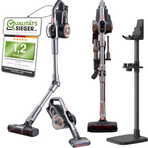 Jimmy H10 Pro Akku Staubsauger Kabellos | Anti-Hair-Wrap Technologie | 600W & 245 AW Saugkraft | Beutelloser Staubsauger |25.000 PA Saugleistung | HEPA-Filter | Akku Staubsauger Tierhaare von Jimmy