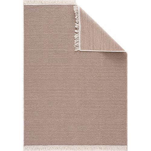 Fashion4Home Teppich Läufer - Tepiche für Wohnzimmer, Schlafzimmer, Küche, Kinderzimmer, Badezimmer - Boho Kelim Teppiche - Läufer Flur Teppich Beige, Größe: 120x170 cm von Jimri