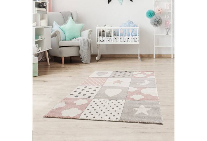 Jimri Kinderteppich Happy Friends Teppich für Kinderzimmer, Kinderteppich Bär Hase Panda, Läufer Jimri Kinderteppich Happy Friends Teppich für Kinderzimmer, Kinderteppich Bär Hase Panda, Läufer von Jimri