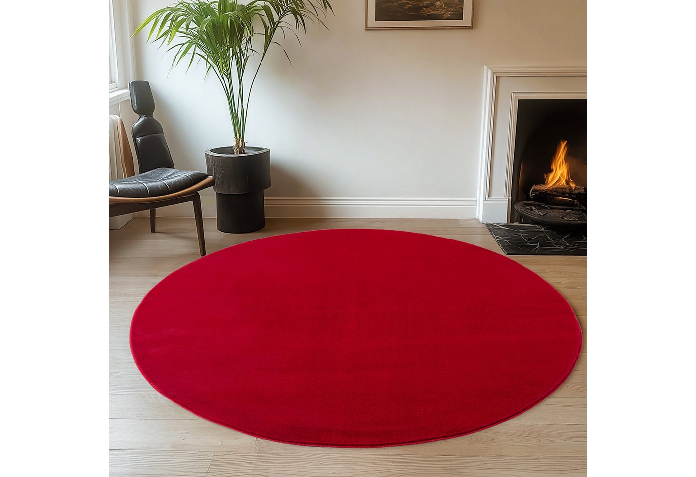 Jimri Teppich Fluffy flauschiger Teppich Läufer Hochwertige Kurzflor Teppich, Rund Jimri Teppich Fluffy flauschiger Teppich Läufer Hochwertige Kurzflor Teppich, Rund von Jimri