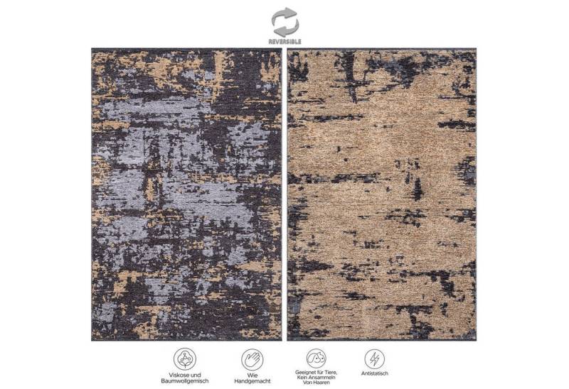 Jimri Teppich SOHO, Rechteckig, Höhe: 8 mm, Wohnzimmer Eleganter Kurzflor Teppich Modern Flachgewebe Jimri Teppich SOHO, Rechteckig, Höhe: 8 mm, Wohnzimmer Eleganter Kurzflor Teppich Modern Flachgewebe von Jimri