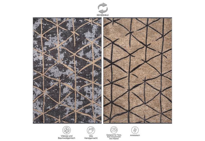 Jimri Teppich SOHO, Rechteckig, Höhe: 8 mm, Wohnzimmer Eleganter Kurzflor Teppich Modern Flachgewebe Jimri Teppich SOHO, Rechteckig, Höhe: 8 mm, Wohnzimmer Eleganter Kurzflor Teppich Modern Flachgewebe von Jimri