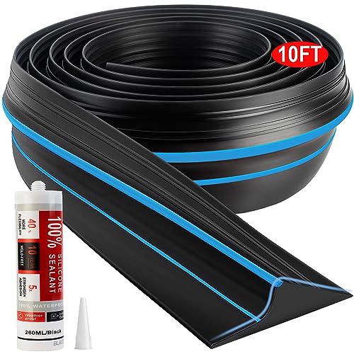 Jin&Bao Universal Garagentor-Schwellendichtungsstreifen, 3 m, Wetterabisolierung, Ersatzgummi, wasserdicht für Garage, mit 1 Stück Dichtmittel (blau) von Jin&Bao