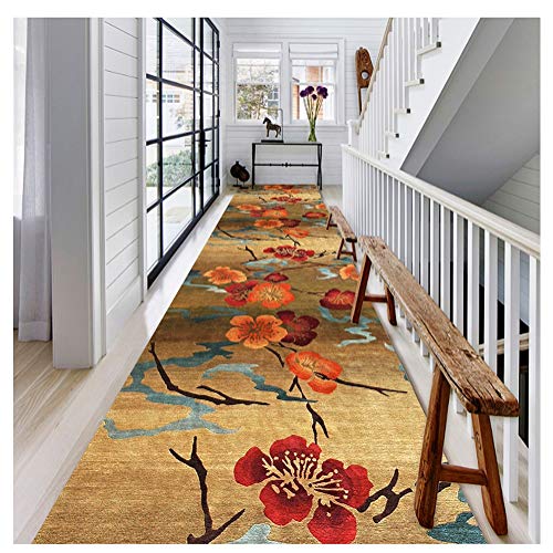 JinSui Läufer Teppich Flur Teppich Läufer Teppich Teppiche Flurteppich Lang Eingang Matte rutschfest Mehrere Größen Anpassbare Schneidbar 2 Farben J (Color : A, Size : 1.4X7M) von JinSui