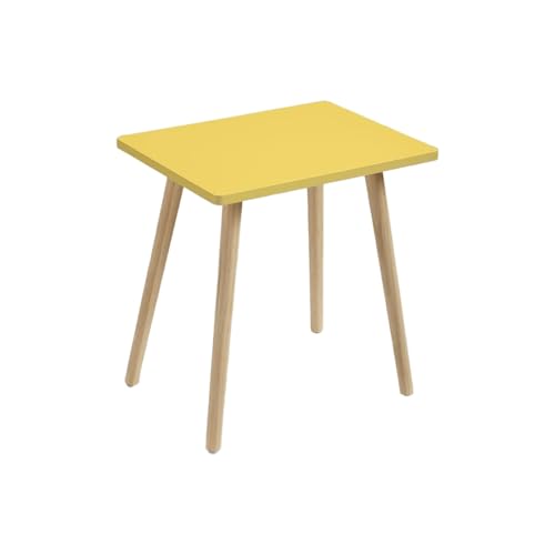 JinZao Quadratischer Beistelltisch Couch Aus Holz, Wohnzimmer-Couchtisch Klein, Schlafzimmer-Nachttisch, Holzplatte Und -Beine Sind Robust, Stabil Und Langlebig(C) von JinZao