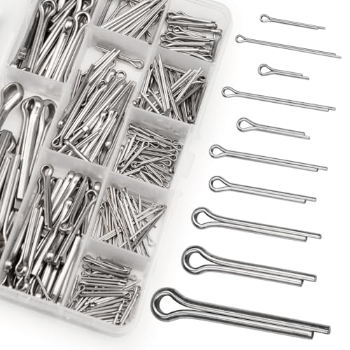 310 Stk Splinte Sortiment Kit, Sicherungssplinte, Klappsplinte Sortiment Edelstahl Splinte Set, Federstecker Splint Set, M1,5 M2 M2.5 M3 M4 M5 M6 Federsplinte Clips für Autos Wohnmobile Gartengeräte 310 Stk Splinte Sortiment Kit, Sicherungssplinte, Klappsplinte Sortiment Edelstahl Splinte Set, Federstecker Splint Set, M1,5 M2 M2.5 M3 M4 M5 M6 Federsplinte Clips für Autos Wohnmobile Gartengeräte von JinZeYou