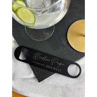 Personalisierter, Gravierter Flaschenöffner | Edelstahl Vatertagsgeschenk Trauzeugengeschenk Geburtstagsgeschenk Männergeschenk von JindraShopDE