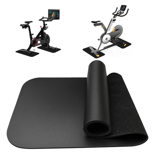 Jinfanshurich 2 Stück Bodenschutzmatte Fitness - 6 mm dick, rutschfest & schalldämmend - 28x70 cm - Ideal für Laufbänder und Trainingsgeräte auch als Yoga Matte von Jinfanshurich