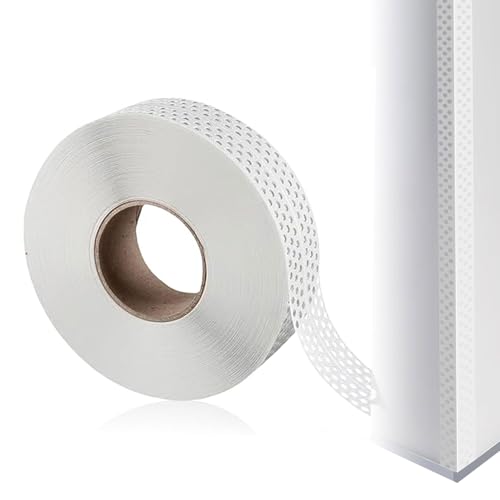 Jinfanshurich Fugenband Selbstklebend 5CMx40M – PVC Fugenband für Trockenbau, Knauf mit Kantenschutz, Eckschiene für Wandecken und Wandrisse Ausbessern – Hochflexibles Dichtungsband von Jinfanshurich