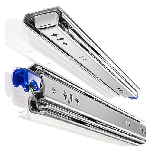 1 Paar Industrie-Schubladenschienen, 53 mm, verriegelbare Vollauszugsschienen – leichtgängige, einziehbare Hardware for Möbel und Geräte(38 inch) von JingJiangBo