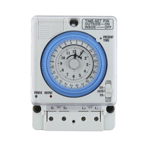 1 Stück TB35N Programmierbarer Zeitschalter - 100-240 V 15 A Mechanischer Zeitschalter for Warmwasserbereiter, Ventilatoren und Geräte 1 Stück TB35N Programmierbarer Zeitschalter - 100-240 V 15 A Mechanischer Zeitschalter for Warmwasserbereiter, Ventilatoren und Geräte von JingJiangBo