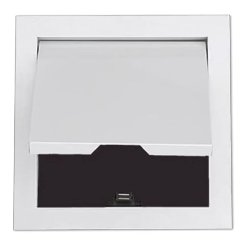 1 weiße Trockenbau-Revisionsklappe – leichte Metall-Revisionstür for Decken und Wände, anpassbare Größen(45x45cm) von JingJiangBo