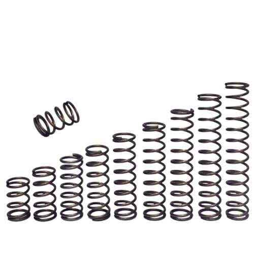 10 Stück Druckfedern – 1,4 mm und 1,5 mm Drahtdurchmesser, kleine Federn aus Edelstahl (Außendurchmesser 8–25 mm) for verschiedene Anwendungen(1.4 x 13 x 40mm) von JingJiangBo