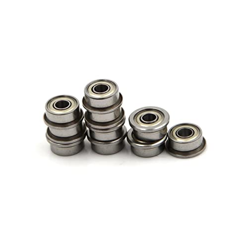 10 Stück F693ZZ Flanschlager – Mini-Rillenkugellager 3 x 8 x 4 mm for Rasenmäher, Drucker und Heimwerkerprojekte von JingJiangBo