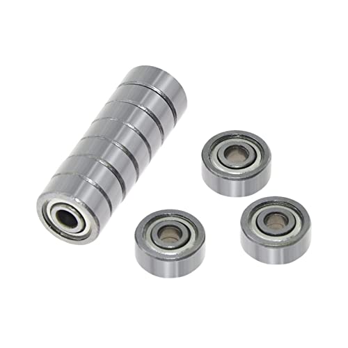 10 Stück Flanschkugellager 623zz 624zz 625zz for 3D-Drucker, Rasenmäher und Elektrowerkzeuge – Riemenscheiben mit tiefer Nut und Flansch(623zz) von JingJiangBo