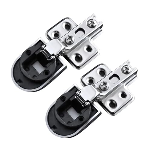 2 Stück 26 mm Glastürscharnier for Schranktüren – Soft-Close-Dämpfungsscharniere for Weinschränke und Küchenschränke(Big Bend) von JingJiangBo