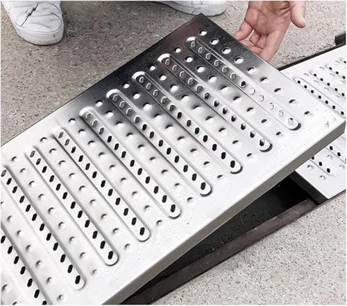 JingJiangBo 1 Stück breiter quadratischer Abflussrost for Auffangbecken zur effizienten Wasserableitung im Keller, auf der Einfahrt, im Hof und im Garten(58cmx15cmx2.5cm) von JingJiangBo