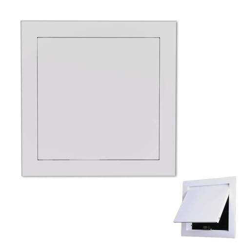 JingJiangBo 1 Stück leicht zu installierende Trockenbau-Revisionsklappe – langlebige Zugangstür aus weißem Metall for Öffnen durch Drücken for Wände und Decken(50x40cm) von JingJiangBo