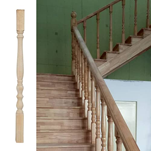 JingJiangBo Treppengeländer aus massivem Pappelholz, 95 cm – (1/5/10/20 Stück), Handläufe for Außentreppen(95cm/37.4in 1 Pack) von JingJiangBo