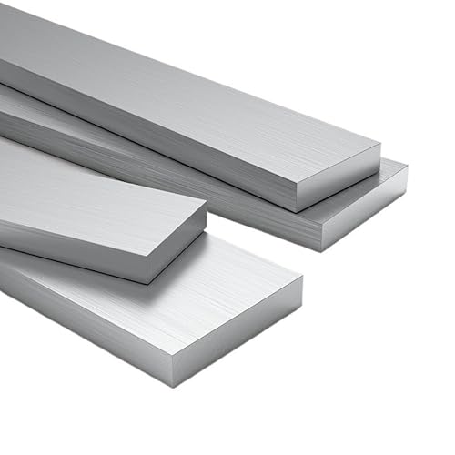 Mehrere Größen - 1 Stück 500 mm Länge 6061 Aluminium-Flachstange, 7–10 mm dick, massives Metallmaterial for Industriegebäude,(8x85mm) von JingJiangBo