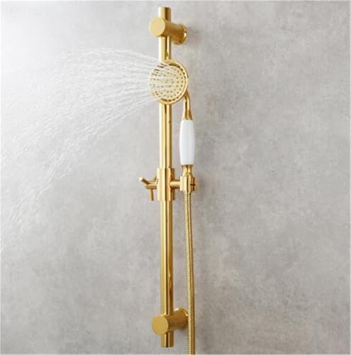 Duschstange Mit Brauseschlauch 1,5 M, Wandmontage, Verstellbare Handbrause, Gebürstetes Bronze Für Badezimmer Duschstange Mit Brauseschlauch 1,5 M, Wandmontage, Verstellbare Handbrause, Gebürstetes Bronze Für Badezimmer von JingNian
