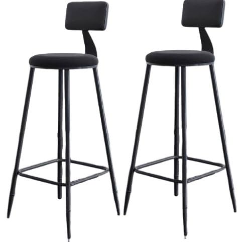 JingNian Barhocker Set Barstühle mit Rückenlehne und Fußstütze, Barstuhl aus Kunstleder im Vintage Design für Küche, Theke und Esszimmer(G(2PCS),65cm) von JingNian