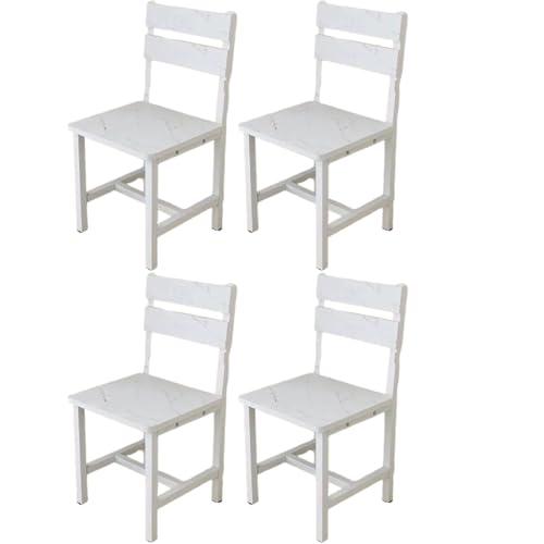 JingNian Barhocker mit Rückenlehne, Esszimmerstuhl aus Holz, Moderner Küchenstuhl für Theke oder Tresen, Stabiler Hocker, Schnelle und Einfache Montage(A) von JingNian