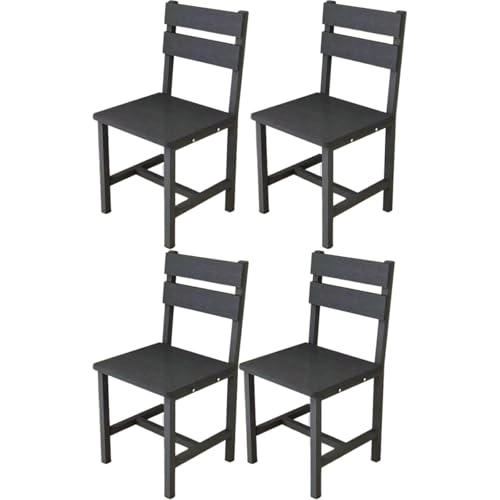 JingNian Barhocker mit Rückenlehne, Esszimmerstuhl aus Holz, Moderner Küchenstuhl für Theke oder Tresen, Stabiler Hocker, Schnelle und Einfache Montage(J) von JingNian