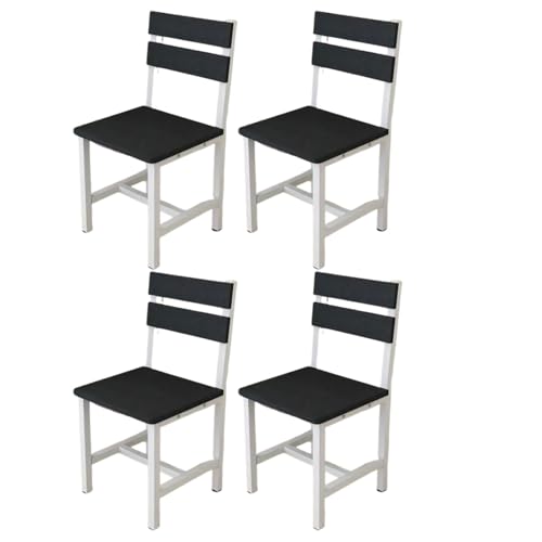 JingNian Barhocker mit Rückenlehne, Esszimmerstuhl aus Holz, Moderner Küchenstuhl für Theke oder Tresen, Stabiler Hocker, Schnelle und Einfache Montage(K) von JingNian