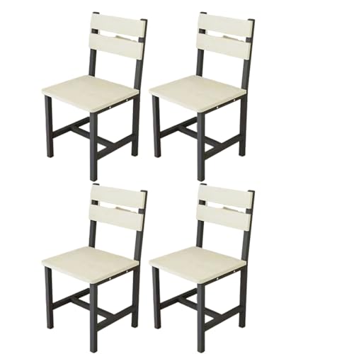 JingNian Barhocker mit Rückenlehne, Esszimmerstuhl aus Holz, Moderner Küchenstuhl für Theke oder Tresen, Stabiler Hocker, Schnelle und Einfache Montage(L) von JingNian