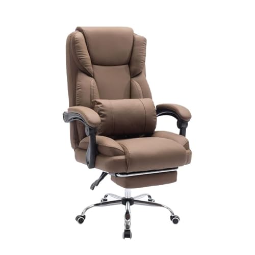 JingNian Großer Ergonomischer Chefsessel aus PU Leder mit Fußstütze – Bürostuhl mit hoher Rückenlehne, Lendenwirbelstütze und Armlehne, Breiter Schreibtischstuhl für Büro und Home Office(Coffee) JingNian Großer Ergonomischer Chefsessel aus PU Leder mit Fußstütze – Bürostuhl mit hoher Rückenlehne, Lendenwirbelstütze und Armlehne, Breiter Schreibtischstuhl für Büro und Home Office(Coffee) von JingNian