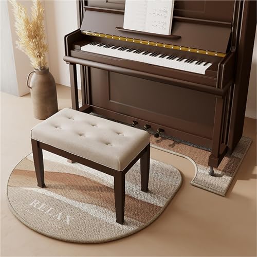 JingNian Klavierteppich Schalldämmend Und rutschfest, 7 Mm Dicke Schallabsorbierende Matte, Stoßdämpfender Teppich Für Wohnzimmer Schlafzimmer Arbeitszimmer Balkon(A,70x160cm+110x110cm) von JingNian
