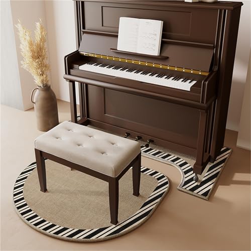 JingNian Klavierteppich Schalldämmend Und rutschfest, 7 Mm Dicke Schallabsorbierende Matte, Stoßdämpfender Teppich Für Wohnzimmer Schlafzimmer Arbeitszimmer Balkon(F,70x160cm/27.6x63in) von JingNian
