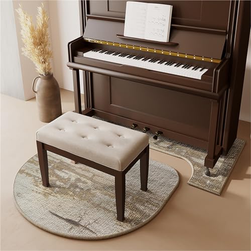 JingNian Klavierteppich Schalldämmend Und rutschfest, 7 Mm Dicke Schallabsorbierende Matte, Stoßdämpfender Teppich Für Wohnzimmer Schlafzimmer Arbeitszimmer Balkon(K,110x110cm/43.3x43.3in) von JingNian