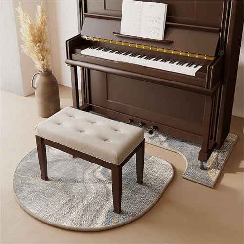 JingNian Klavierteppich Schalldämmend Und rutschfest, 7 Mm Dicke Schallabsorbierende Matte, Stoßdämpfender Teppich Für Wohnzimmer Schlafzimmer Arbeitszimmer Balkon(L,110x110cm/43.3x43.3in) von JingNian