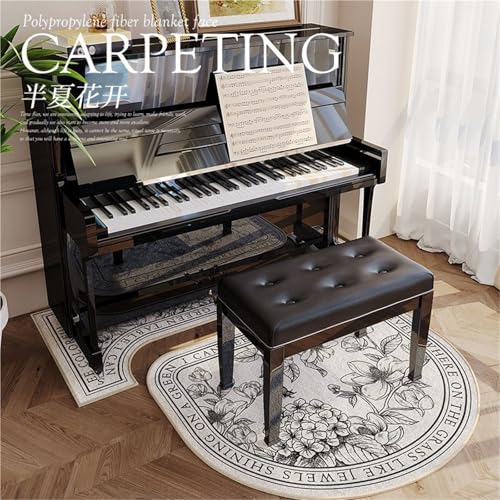 JingNian Klavierteppich Schalldämmend Und rutschfest, 7 Mm Dicke Schallabsorbierende Matte, Stoßdämpfender Teppich Für Wohnzimmer Schlafzimmer Arbeitszimmer Balkon(Q,70x160cm/27.6x63in) von JingNian