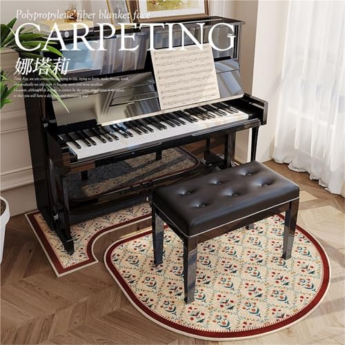 JingNian Klavierteppich Schalldämmend Und rutschfest, 7 Mm Dicke Schallabsorbierende Matte, Stoßdämpfender Teppich Für Wohnzimmer Schlafzimmer Arbeitszimmer Balkon(U,110x110cm/43.3x43.3in) von JingNian