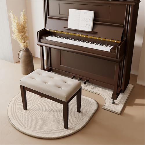 JingNian Klavierteppich Schalldämmend Und rutschfest, 7 Mm Dicke Schallabsorbierende Matte, Stoßdämpfender Teppich Für Wohnzimmer Schlafzimmer Arbeitszimmer Balkon(V,110x110cm/43.3x43.3in) von JingNian