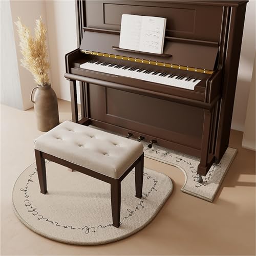 JingNian Klavierteppich Schalldämmend Und rutschfest, 7 Mm Dicke Schallabsorbierende Matte, Stoßdämpfender Teppich Für Wohnzimmer Schlafzimmer Arbeitszimmer Balkon(W,110x110cm/43.3x43.3in) von JingNian