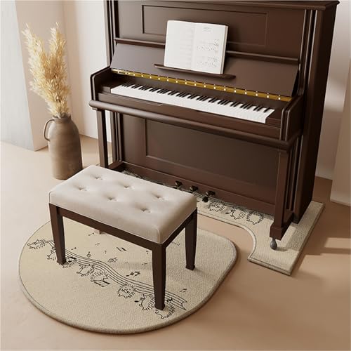 JingNian Klavierteppich Schalldämmend Und rutschfest, 7 Mm Dicke Schallabsorbierende Matte, Stoßdämpfender Teppich Für Wohnzimmer Schlafzimmer Arbeitszimmer Balkon(X,110x110cm/43.3x43.3in) von JingNian
