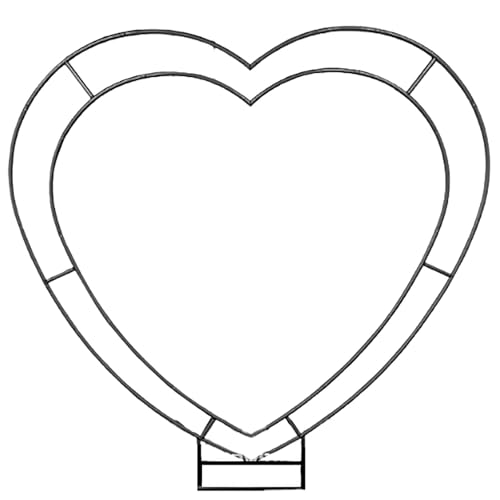 Metallbogen-HintergrundstäNder füR Hochzeiten, HerzföRmiger BallonbogenstäNder, Metall-HochzeitsböGen Zur Dekoration Von Geburtstagspartys(Black) von JingNian