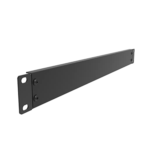 Jingchengmei 19" Zerlegt Blindabdeckplatte 1HE, Blende für Netzwerk & Serverschränke, Stahl, Schwarz (ABPA) von JINGCHENGMEI