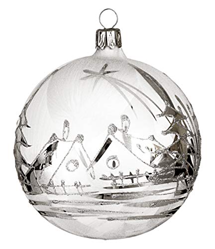 Jingle Bells Lauscha Christbaumkugel 10cm Winterzauber von Jingle Bells Lauscha