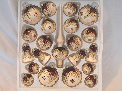 Jingle Bells Lauscha Christbaumkugel Set 21 teilig Romantik von Jingle Bells Lauscha