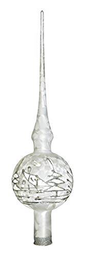 Christbaumschmuck Lauscha Spitze 1 Kugel Winterzauber von Jingle Bells Lauscha