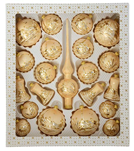 Jingle Bells Lauscha Christbaumkugel Set 21 teilig Golden Dreams von Jingle Bells Lauscha