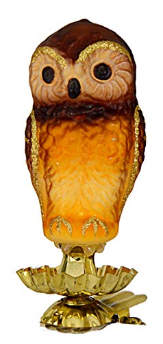 Jingle Bells Lauscha Christbaumschmuck Glaseule Natur auf Clip von Jingle Bells Lauscha